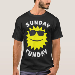 T-shirt Dimanche (Jour du Soleil) Fête (Jour du Plaisir) 