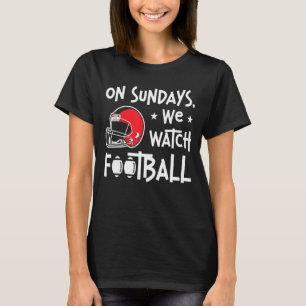 T-shirt Dimanche Nous Regardons Football Lineman Tacker Am