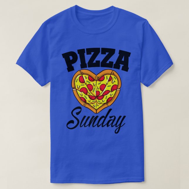 T-shirt Dimanche Pizza Night Drôle Pizza Lover Restauratio (Design devant)