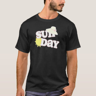 T-shirt Dimanche Soleil Casquette Fun Summer Day Météo Ang