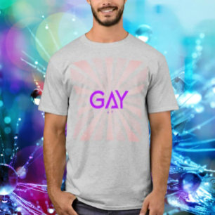 T-shirt Dimension Gay Pourpre