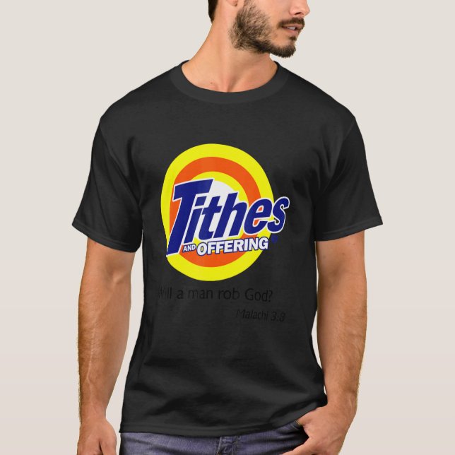 T-shirt Dîmes Et Offres Un Homme Rob Dieu (Devant)