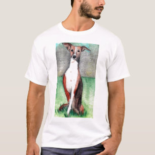 T-shirt d'impression d'art de lévrier