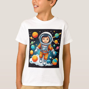 T-shirt d'impression d'astronaute