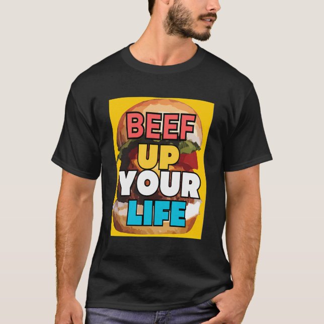 T-shirt d'impression Hamburger (Devant)