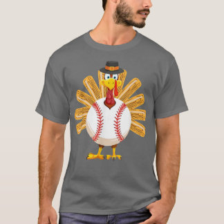 T-shirt dinde de baseball 