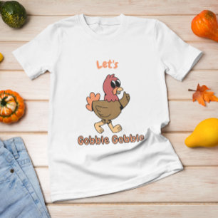 T-shirt Dinde de Thanksgiving drôle Let's Gobble Gobble 