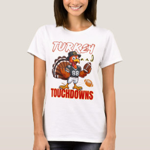 T-shirt Dinde de Thanksgiving et touchés drôle de Footll L