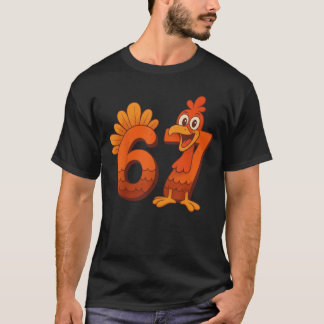 T-shirt Dinde de Thanksgiving Six Sept Blague