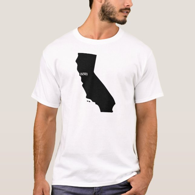 T-shirt d'indicatif régional 650, région de baie, (Devant)