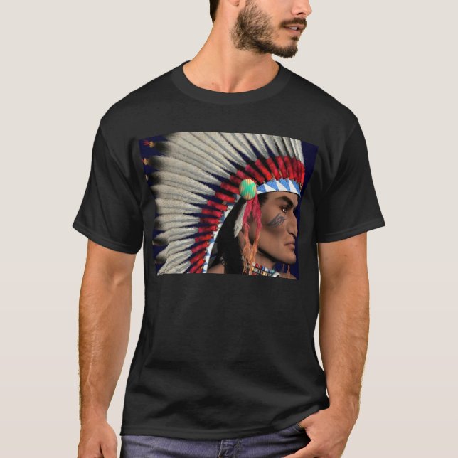 T-shirt ~ d'Indien d'Amerique de ~ (Devant)