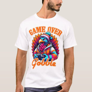 T-shirt Dindon joueur à capuche stylisé avec orange en dét
