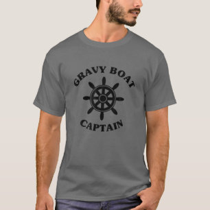 T-shirt Diner Amusant Famille Bateau Voile - Bateau Gravy 