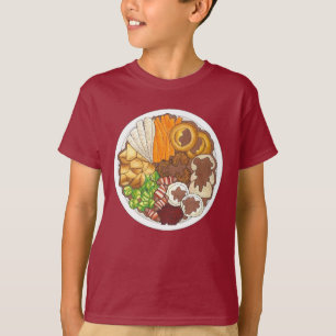 T-shirt Dîner de Noël britannique fête de la Turquie