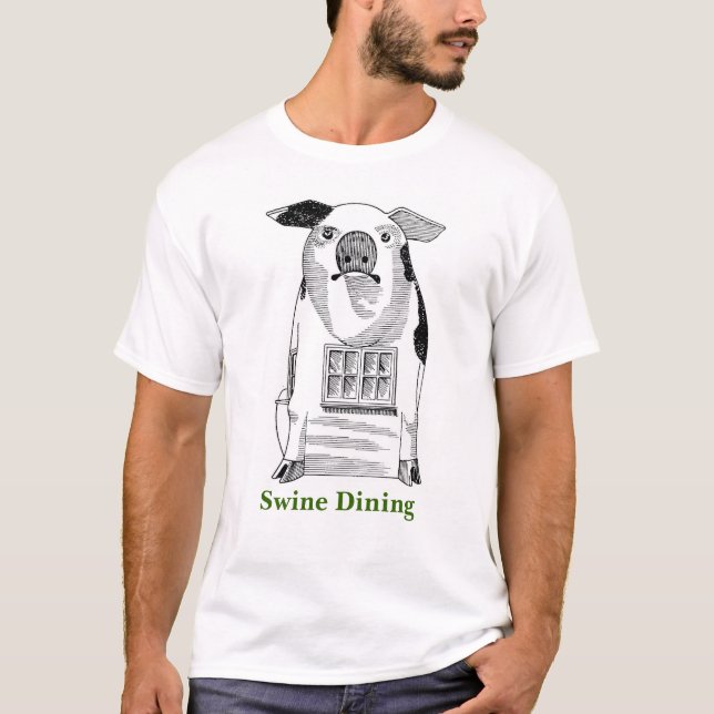 T-shirt Diner de porcs (Devant)
