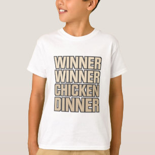 T-shirt Dîner de poulet de gagnant de gagnant