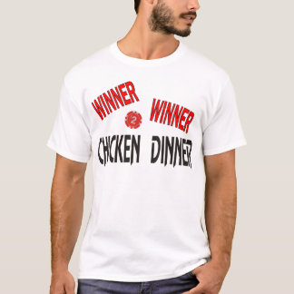 T-shirt Dîner de poulet de gagnant de gagnant