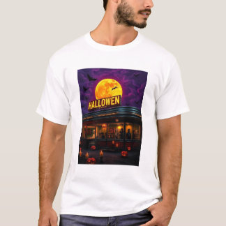 T-shirt **Dîner Hanté d'Halloween**