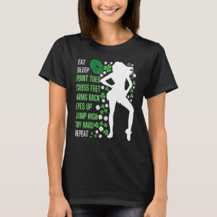 T-shirt Dîner Sleep Danse irlandaise Danseur irlandais