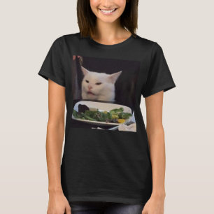 T-shirt Dîner Table Chat Mème Drôle Internet Viral Blague 