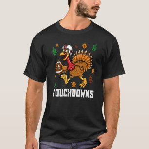T-shirt Dîner Thanksgiving Outfit Turquie Touchdowts Footb