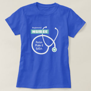 T-shirt d'infirmière de la RN avec design stéthosc