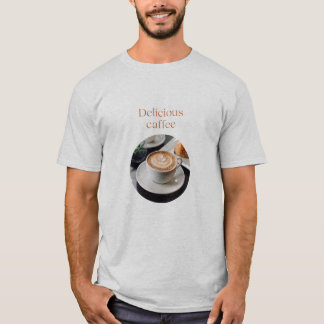 T-shirt Dingue et délicieuse dame de café