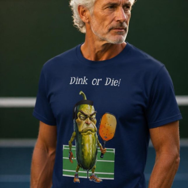 T-shirt "Dink or Die" drôle de maillot de pickleball (Créateur téléchargé)