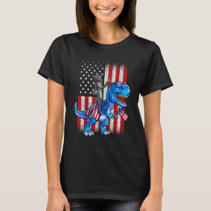 T-shirt Dino Abraham Lincoln 4 juillet Chemises Garçons Am