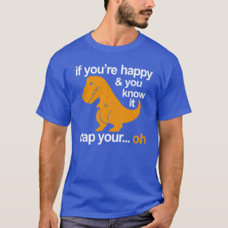 T-shirt Dino Clap Your Hands PlayfulRe and Happy Rhymes fr