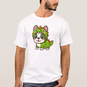 T-shirt Dino-Doggo - Chien de taule français en costume