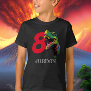 T-shirt Dino Happy 8e anniversaire