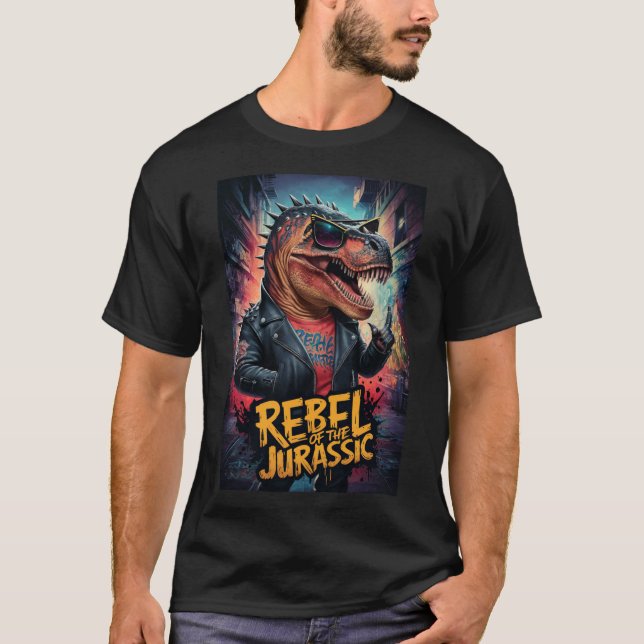 T-shirt Dino Punk Rebel (Devant)