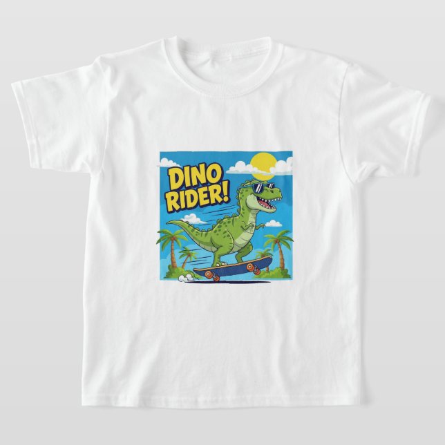 T-shirt "Dino Rider – Skate into Adventure!" (Poser)