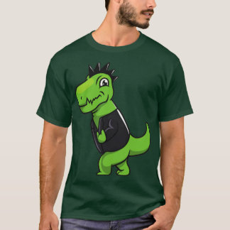 T-shirt dino rock punk