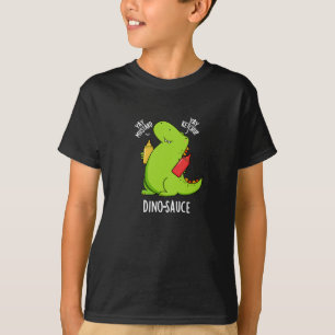 T-shirt Dino-Sauce Dinosaure Dinosaure Pun Dark BG