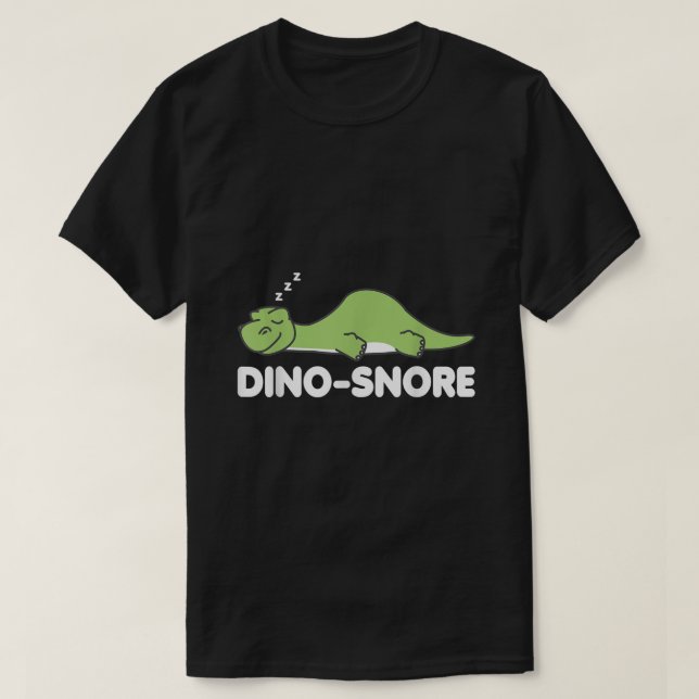 T-shirt Dino Snore Pajamas Dinosaur (Design devant)