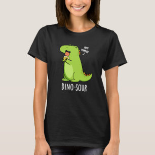 T-shirt Dino-sour Dinosaure Pun Dark BG