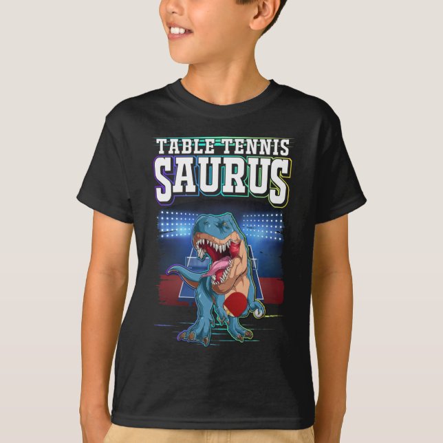T-shirt Dino Sport Tennis de table jouer Trex (Devant)