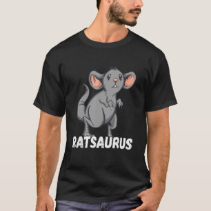 T-shirt Dino T-Rex Saurus Rat Souris Propriétaire Rat Rode