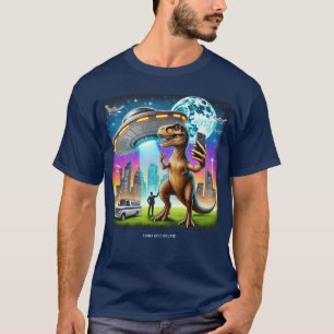 T-shirt Dino UFO Selfie : Rencontre Alien (Man Tshirt) #03