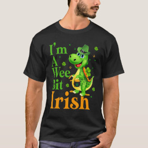 T-shirt Dinosaru Je suis un peu irlandais Bonne St Patrick