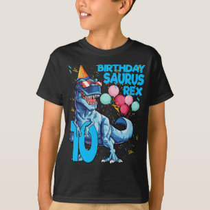 T-shirt Dinosaur 10e anniversaire T Rex 10 ans NAISSANCES