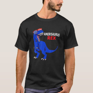 T-shirt Dinosaur 4 juillet Garçons Enfants Hommes Amérisau