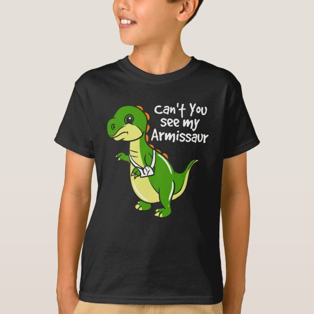 T-shirt Dinosaur Amusement Bras cassé Sympathie Nouveauté (Devant)