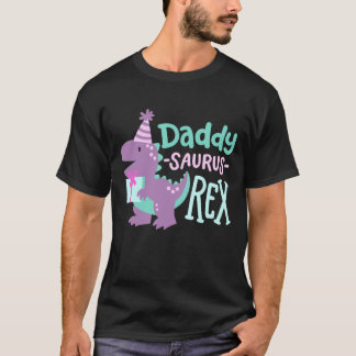 T-shirt Dinosaur Anniversaire Daddy Saurus T Rex