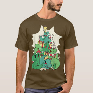 T-shirt Dinosaur arbre de Noël T Funny Noël