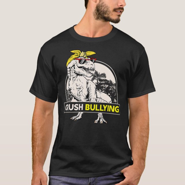 T-shirt Dinosaur Crush Bullying Trex Be Kind Unity Day Wom (Devant)