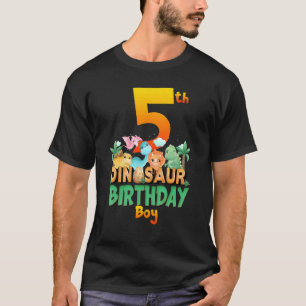 T-shirt Dinosaur Dino Anniversaire Garçon Trex Groupe âge 