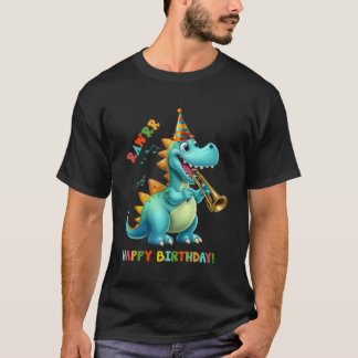 T-shirt Dinosaur Dino Trex Anniversaire Femmes Hommes Enfa